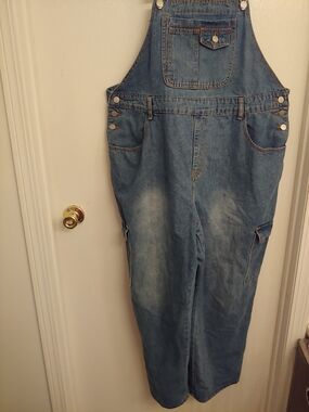 Shein Women's Curve Denim Overalls 3XL